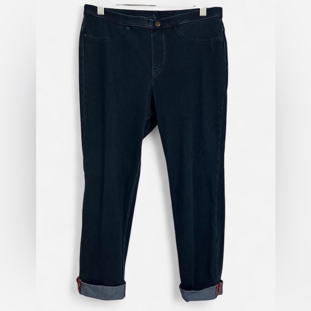 HUE Dark Wash Denim Jeggings | Size Medium